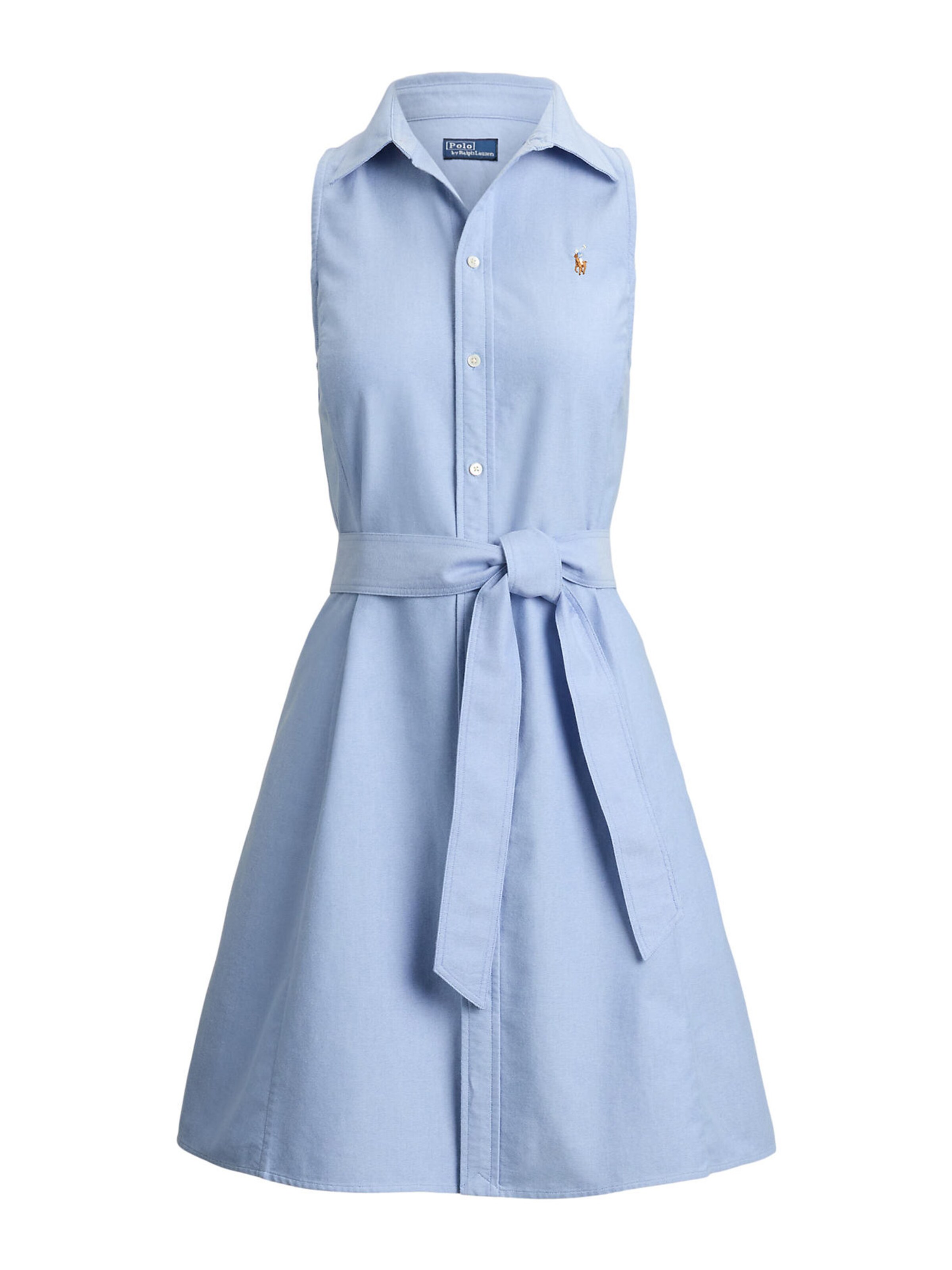 Polo Ralph Lauren Blousejurk in de kleur Lichtblauw, Productweergave