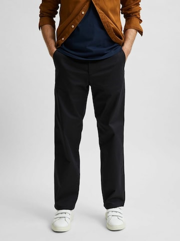 Loosefit Pantaloni chino 'Salford' di SELECTED HOMME in nero