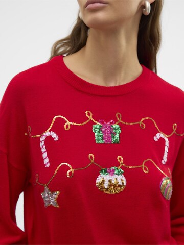 VERO MODA Pullover i rød