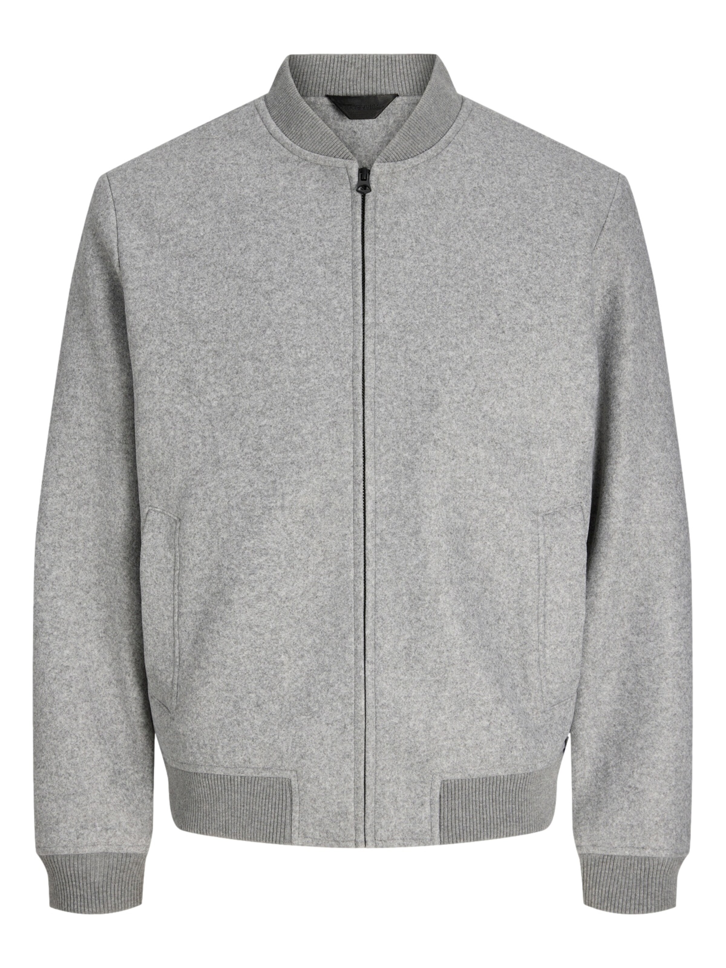pelēks JACK & JONES Starpsezonu jaka 'James': no priekšpuses