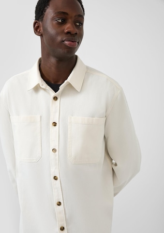 QS Comfort fit Overhemd in Beige