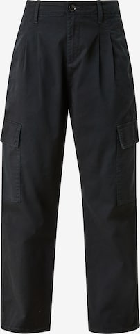 s.Oliver Cargo trousers in Black: front