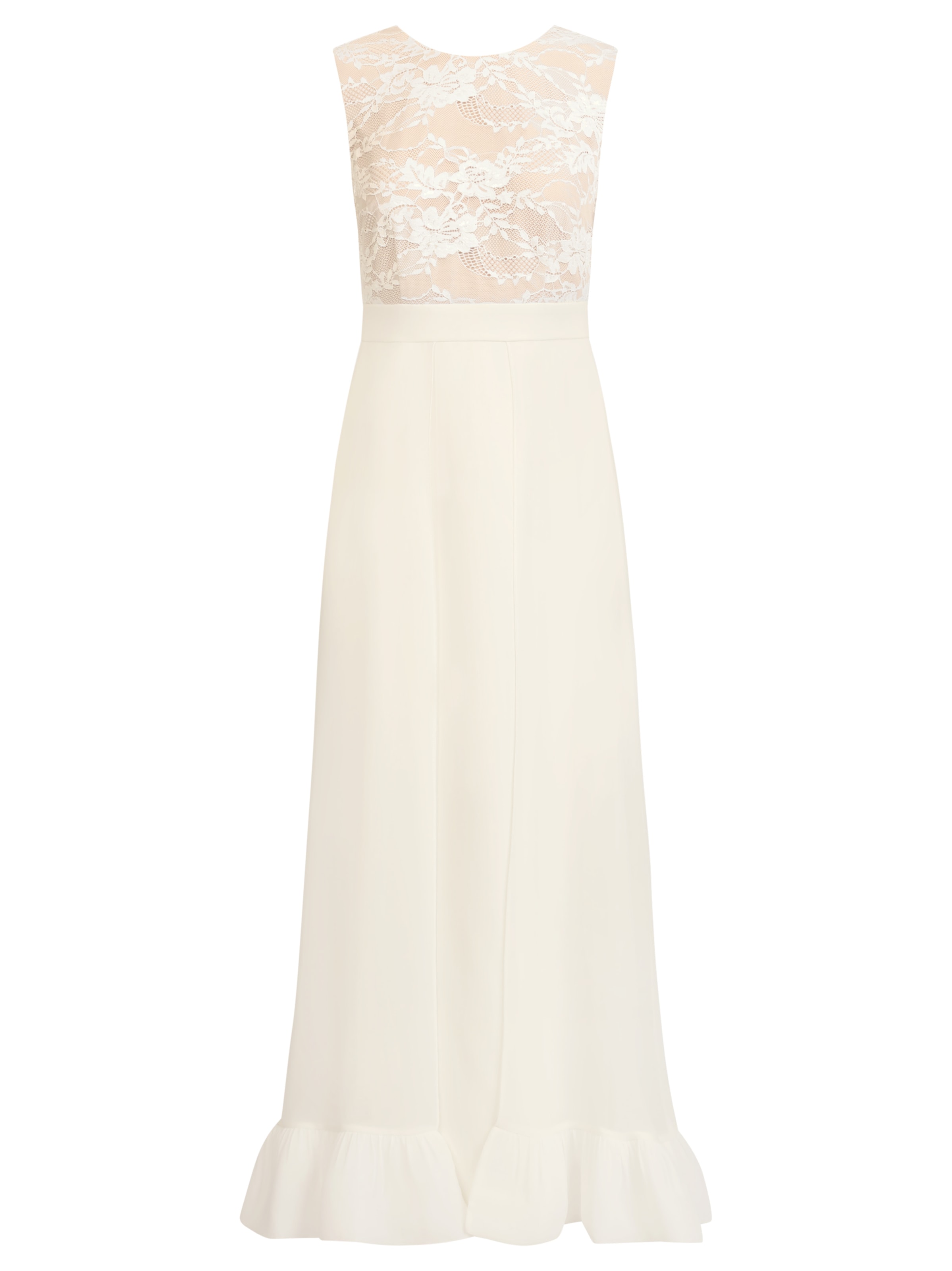 Kraimod - Vestido de noche en blanco: frente