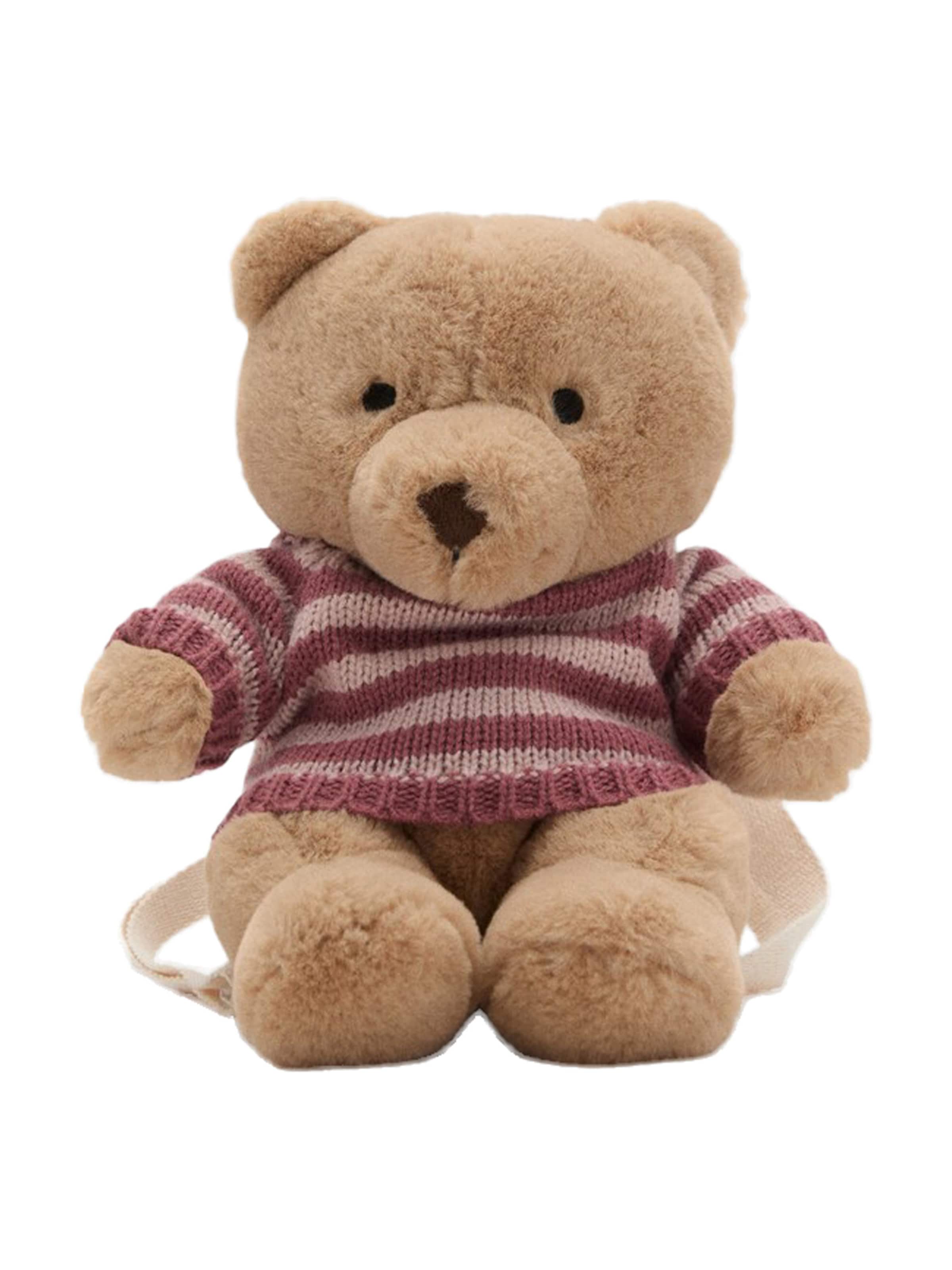 Rucsac 'BEAR' de la MANGO KIDS pe bej: față