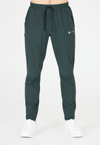 Virtus Tapered Sportbroek 'Alonso' in Groen: voorkant