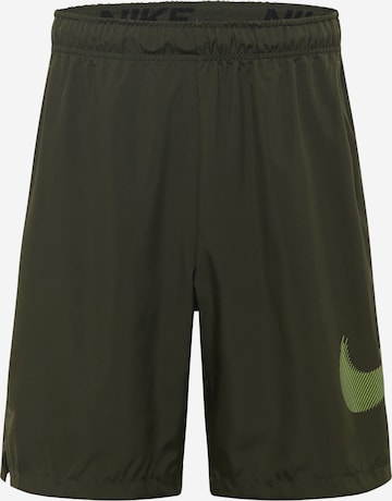 NIKE Спортен панталон в зелено: отпред