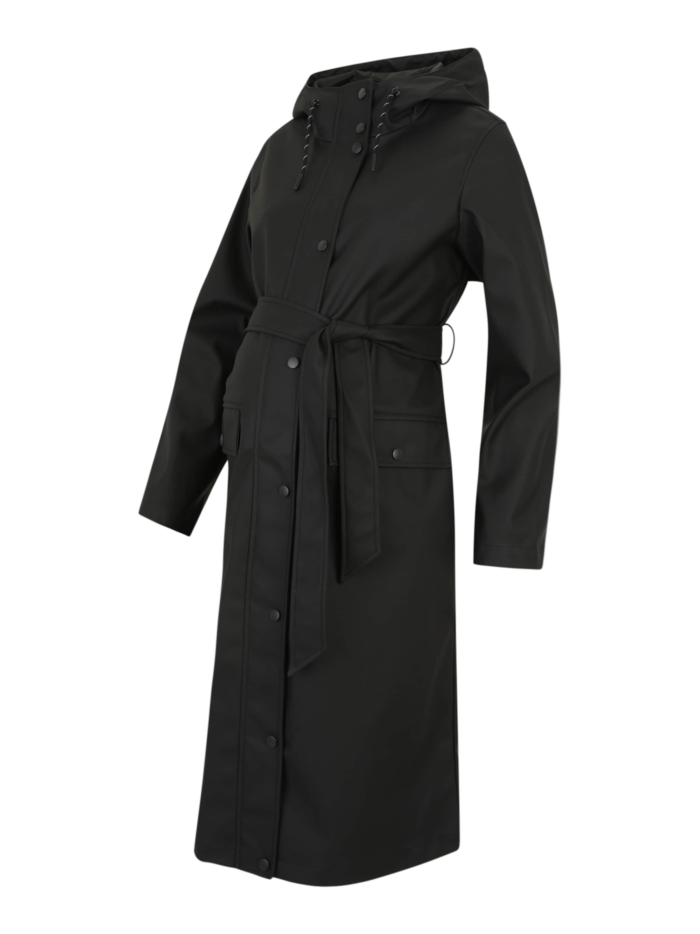 Vero Moda Maternity - Abrigo funcional en negro: frente