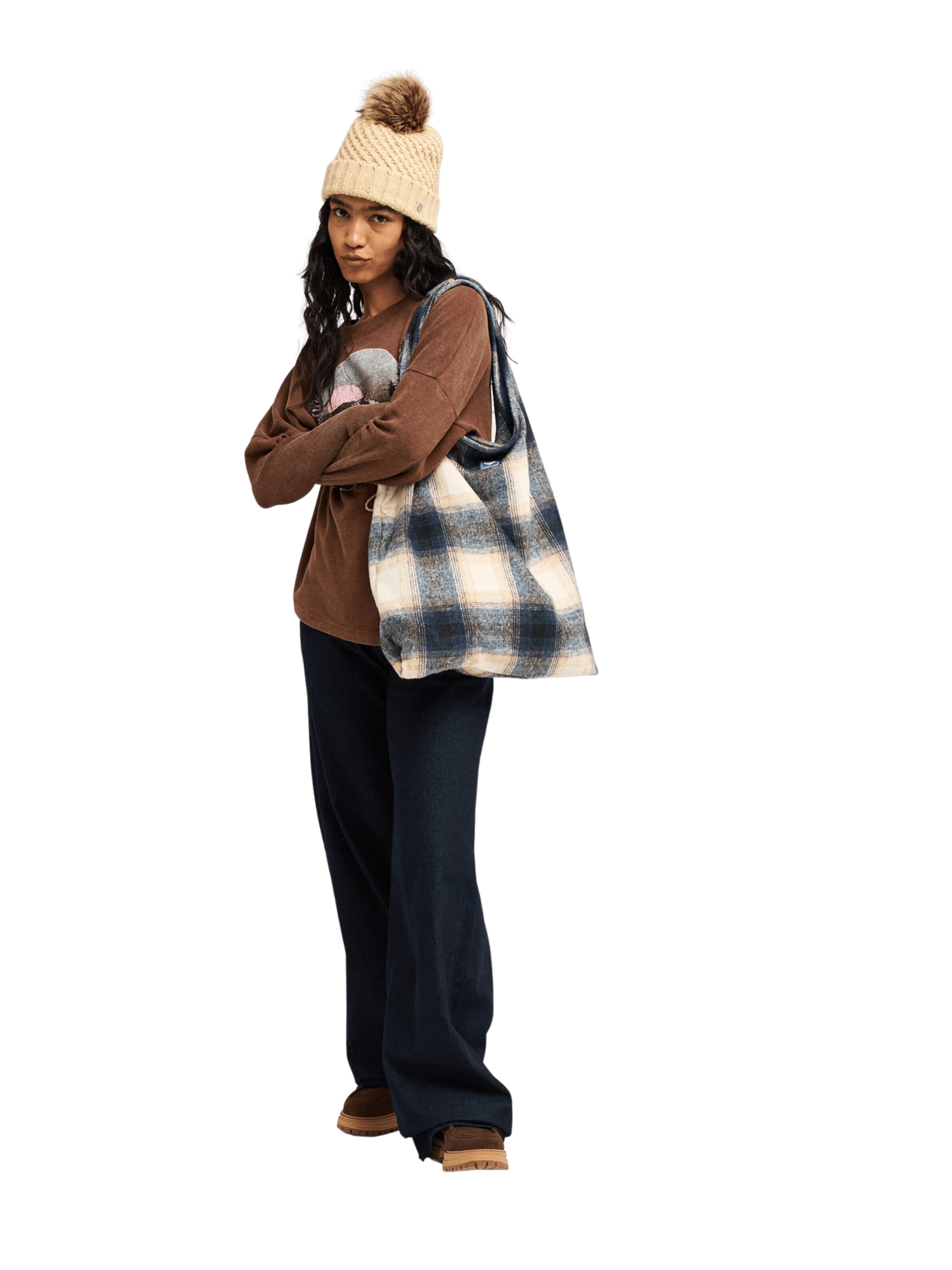 ROXY Shirt 'Eastside Midweight' in Brown