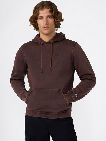 Champion Authentic Athletic Apparel Mikina – hnědá: přední strana