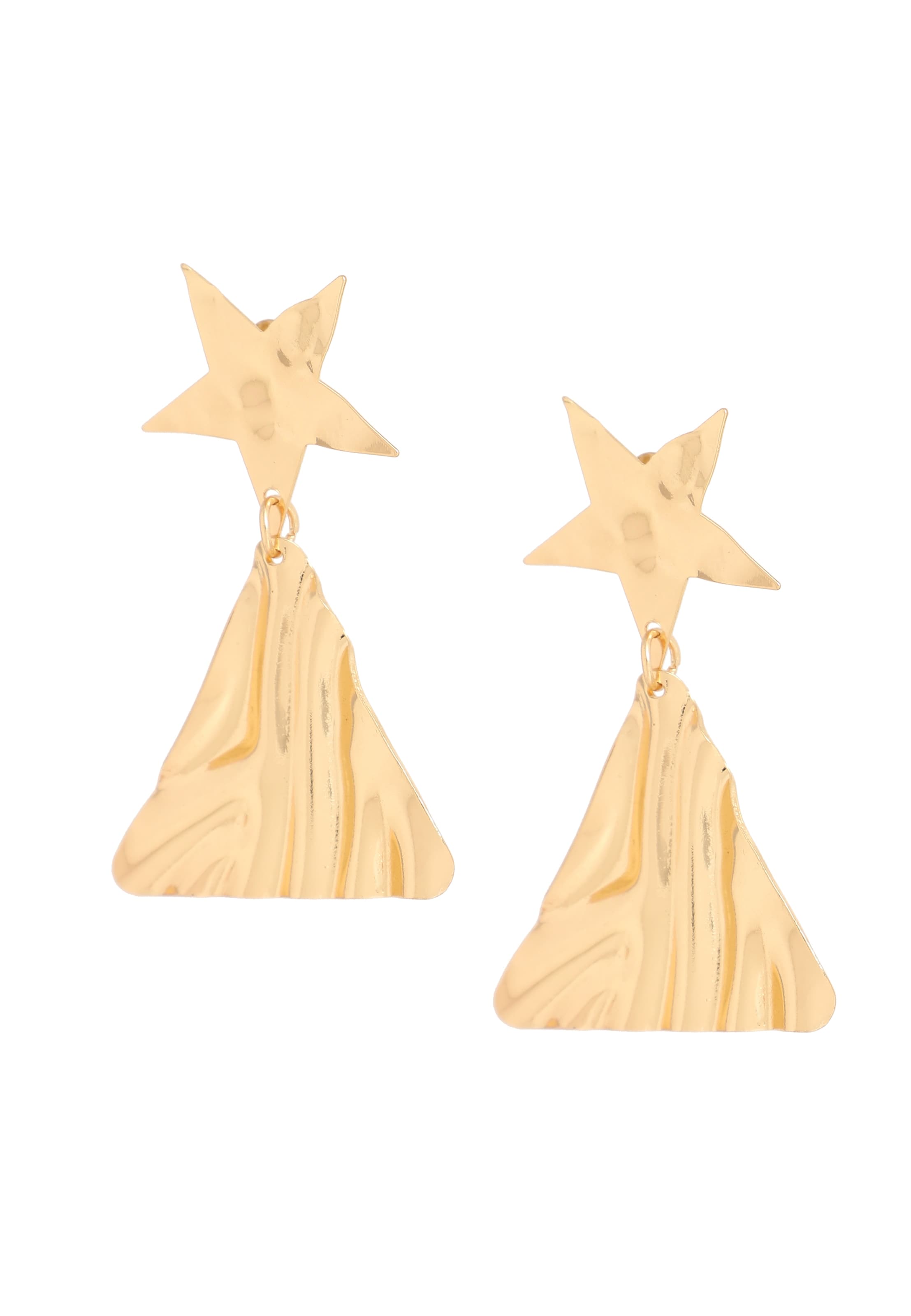 Boucles d'oreilles SOHI en or : devant