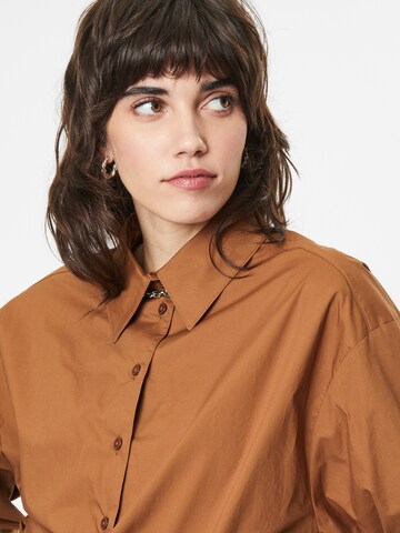 Birgitte Herskind Blouse 'Jenka' in Bruin