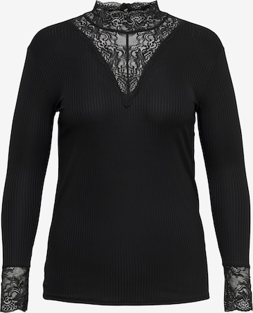 ONLY Carmakoma Shirt 'LACE' in Black: front