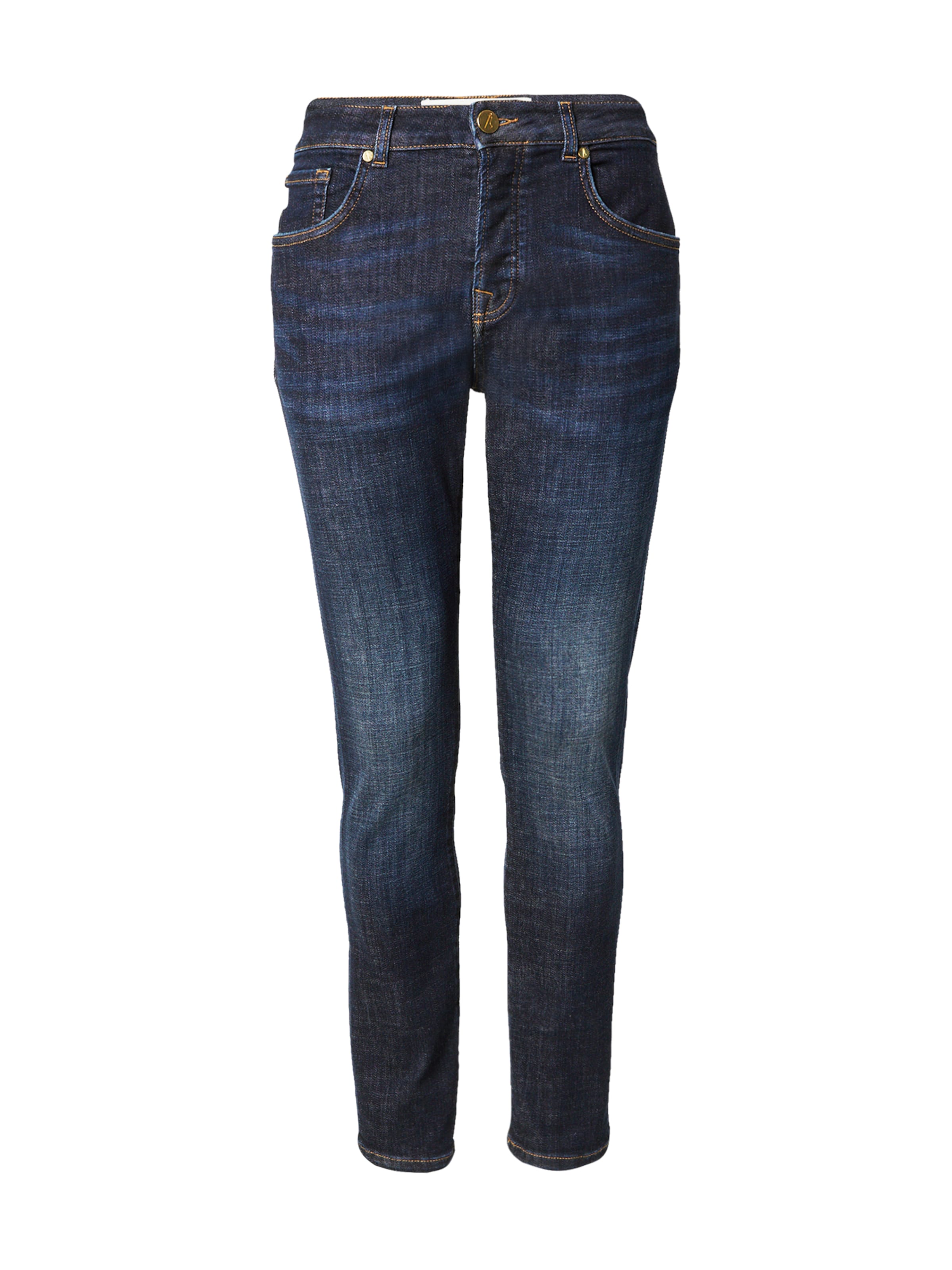 Goldgarn Normální Džíny 'U2' – modrá: přední strana