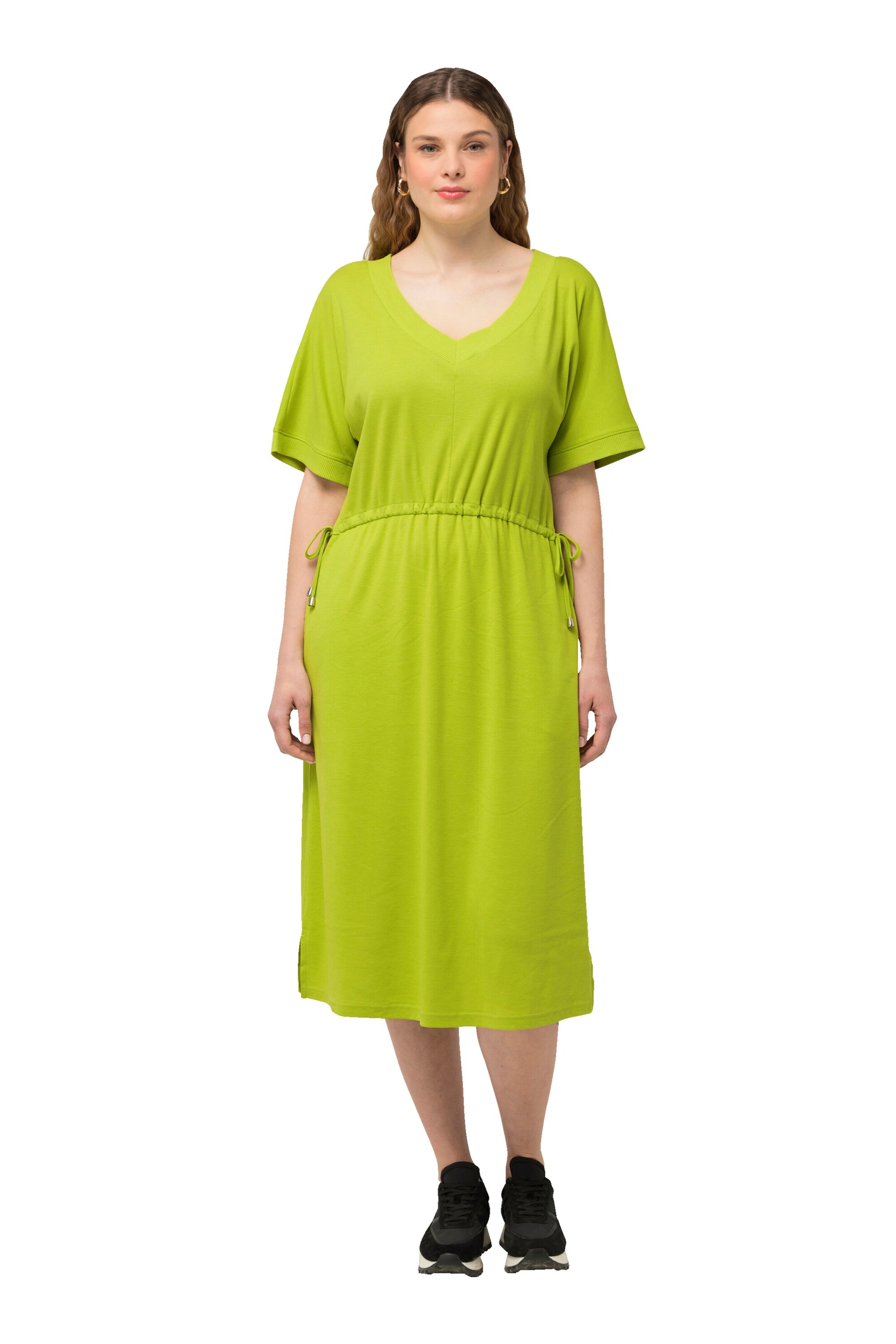 Ulla Popken Jurk in Groen: voorkant