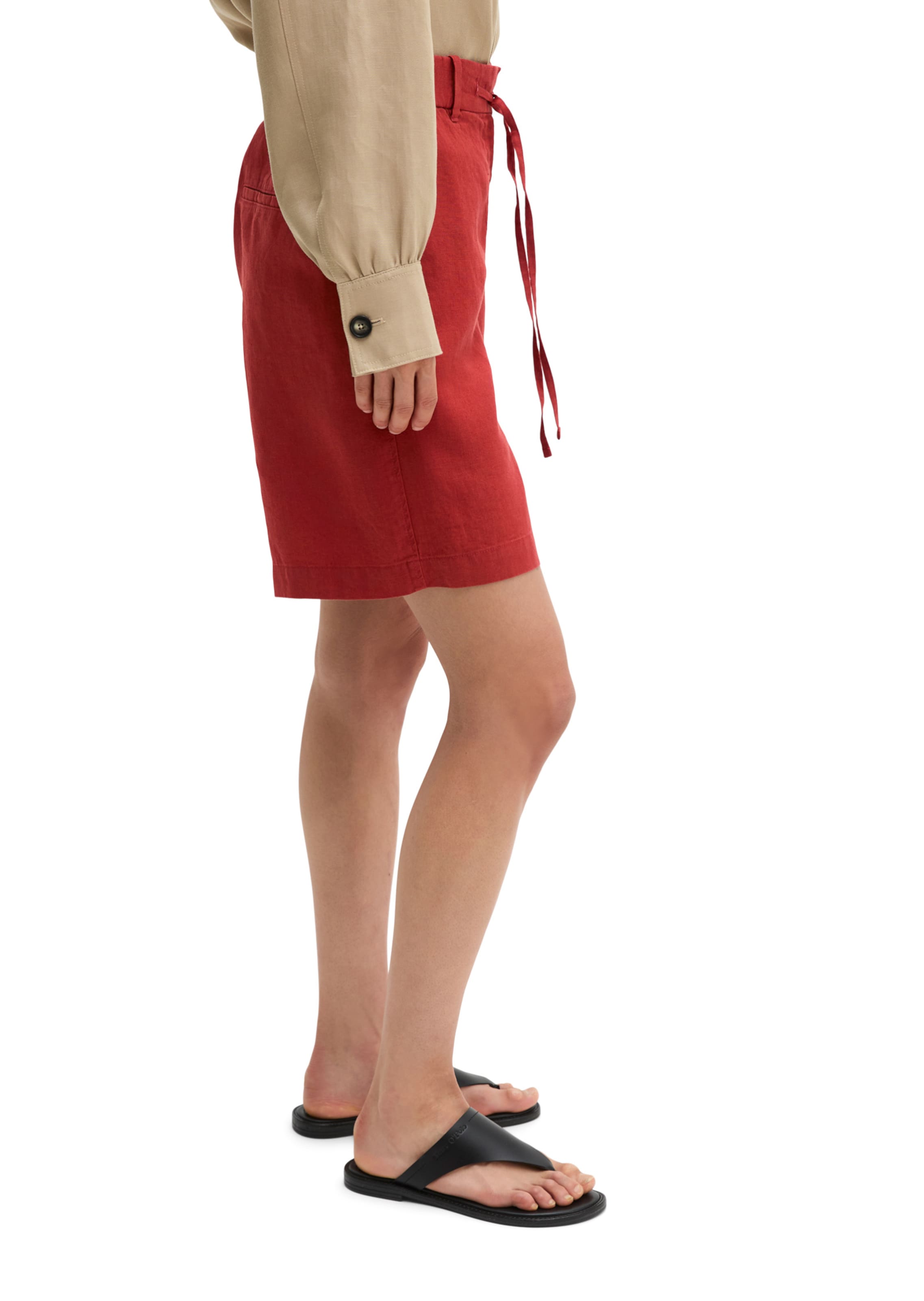 Marc O'Polo Loosefit Broek in Rood