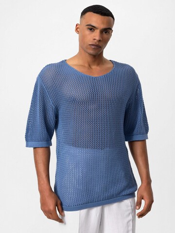 Antioch Sweater in Blue: front