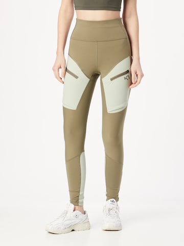 Kari Traa Slim fit Workout Pants in Green: front