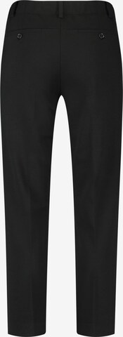 GERRY WEBER Slim fit Trousers with creases in Black