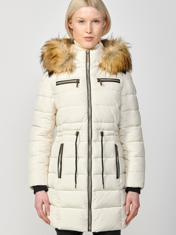 KOROSHI Winterjacke in Weiß: Vorderseite
