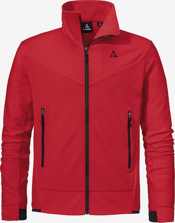 Schöffel Funktionsfleecejacke 'Blaueis' in Rot: Vorderseite