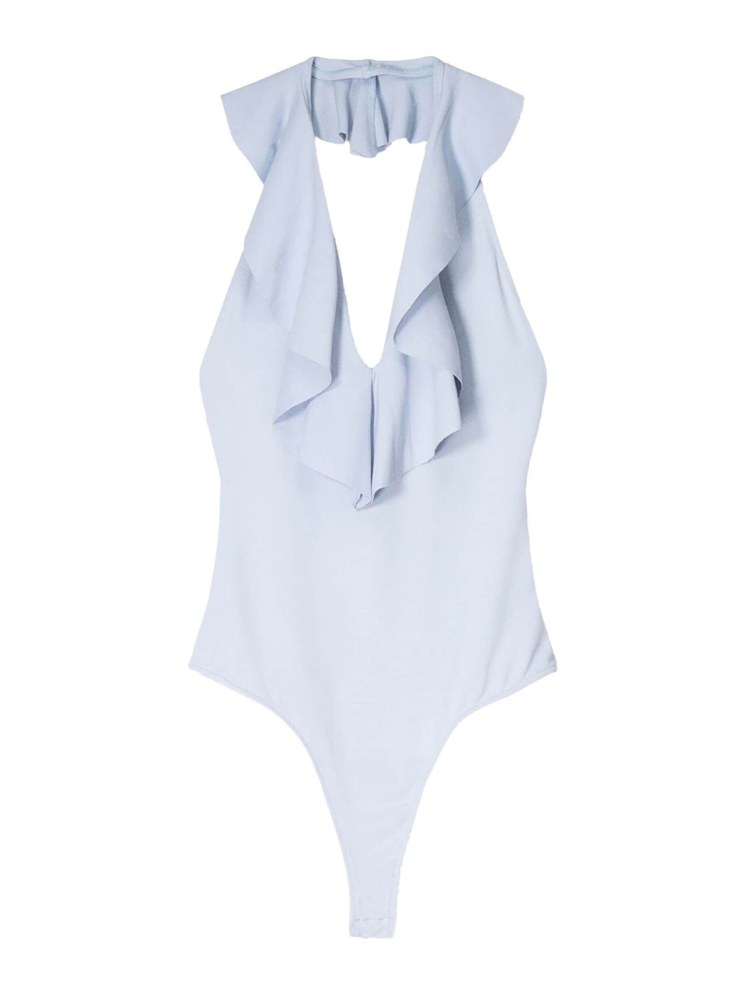 Bershka Shirt bodysuit in Blue: front
