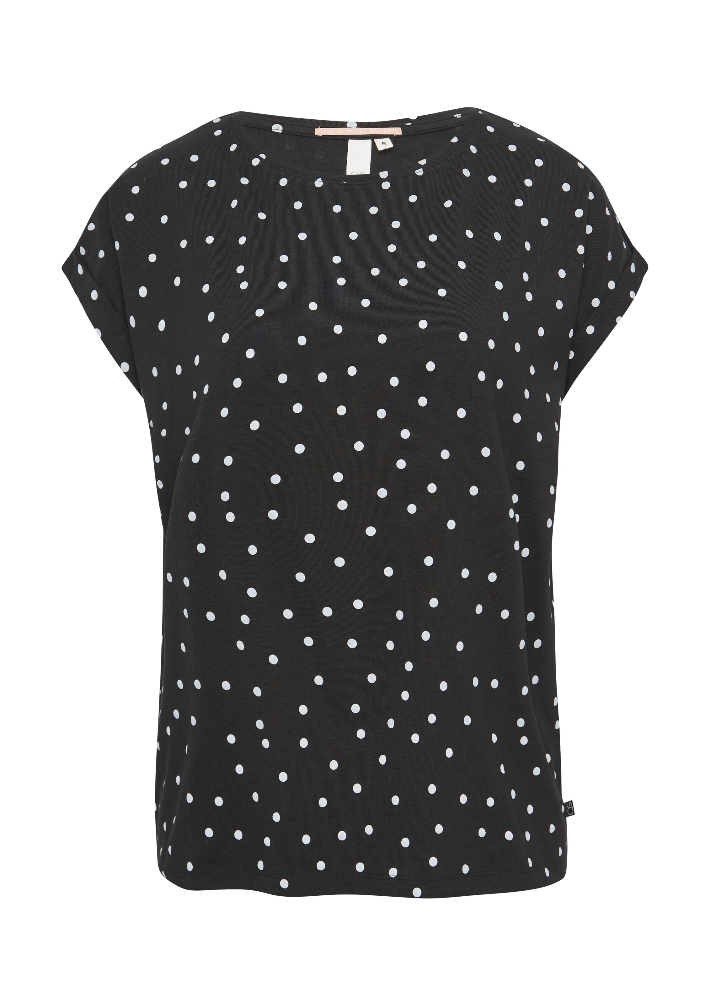 QS T-Shirt in Schwarz: Vorderseite