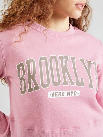Sweat-shirt 'BROOKLYN' AÉROPOSTALE en rose