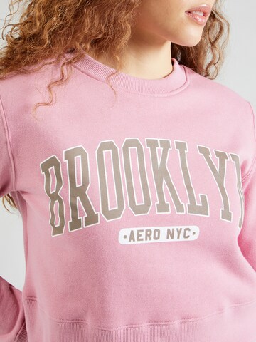 AÉROPOSTALE Μπλούζα φούτερ 'BROOKLYN' σε ροζ