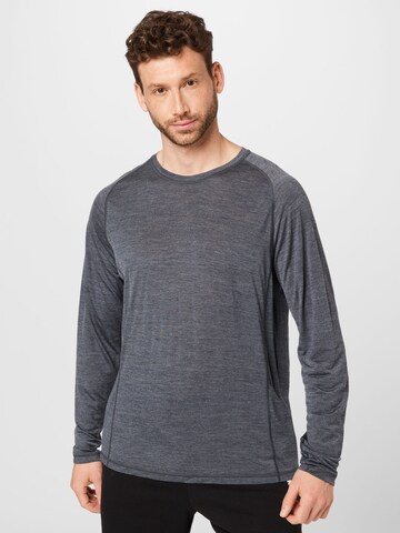 T-Shirt fonctionnel Smartwool en gris : devant