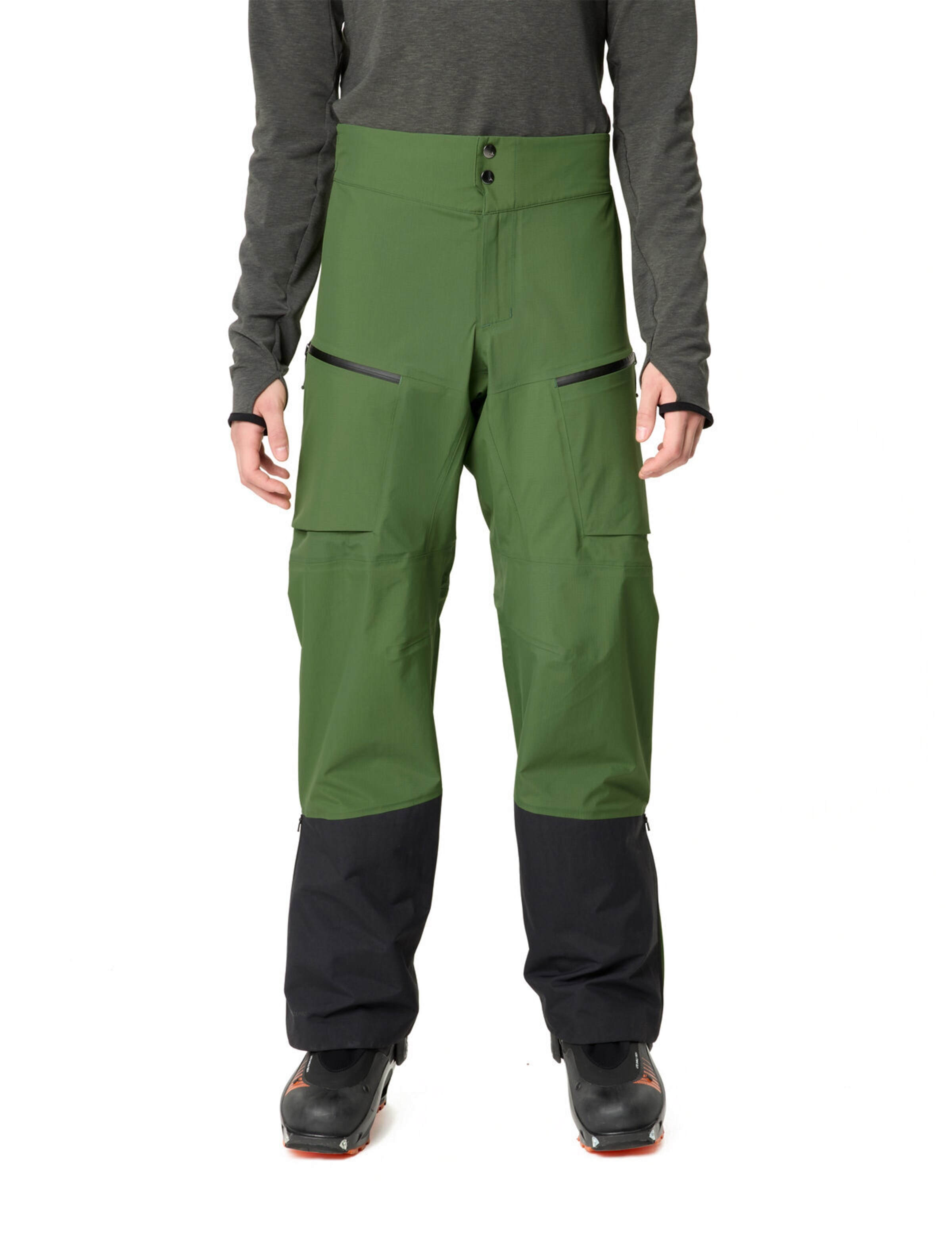 VAUDE Regular Sports trousers 'Monviso II' in Green: front