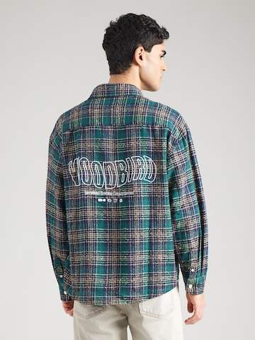 Woodbird Comfort Fit Košeľa 'Jong Em' - Zelená: predná strana