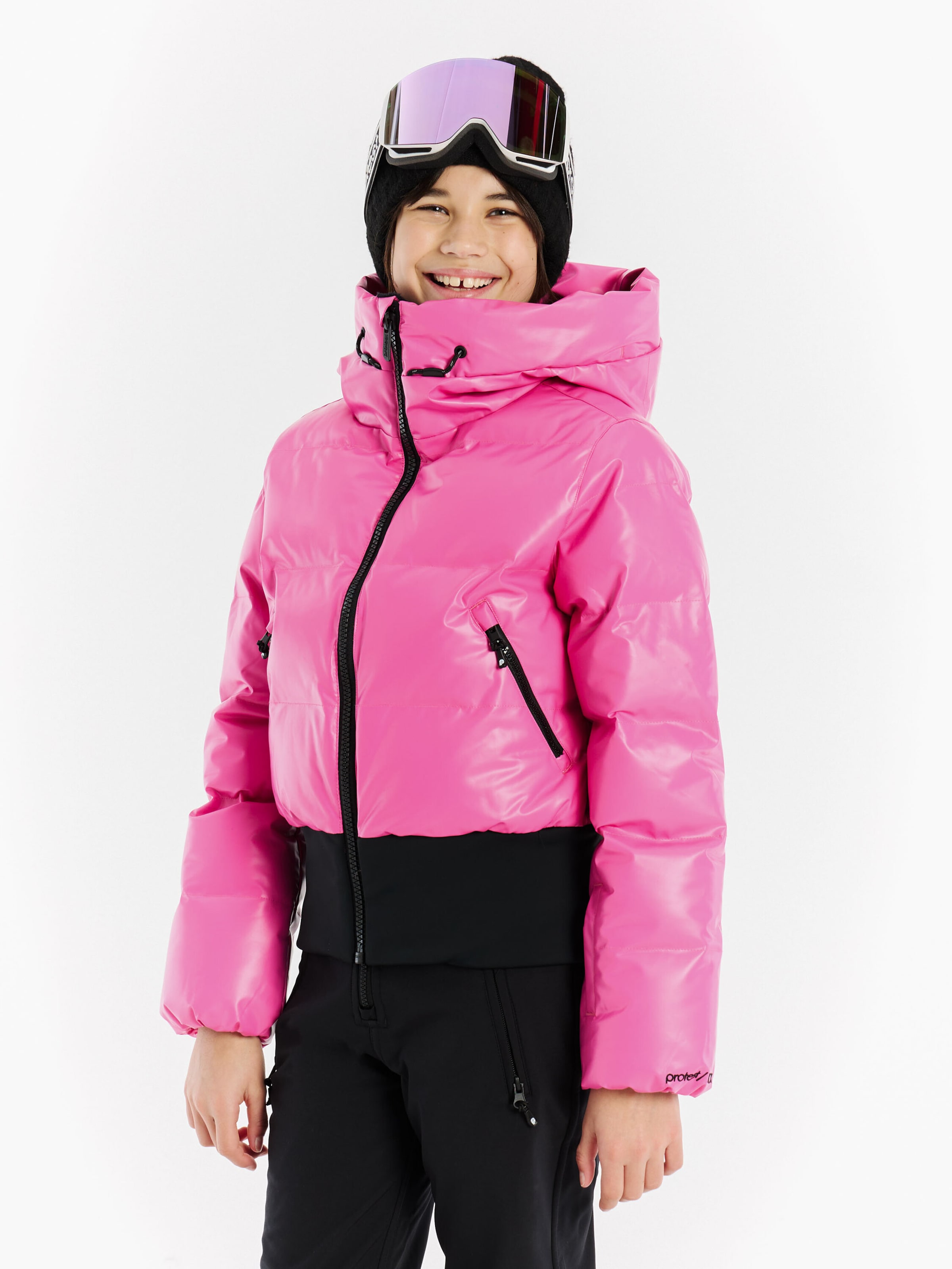 PROTEST Sports jacket 'PRTSparkle JR' in Pink: front