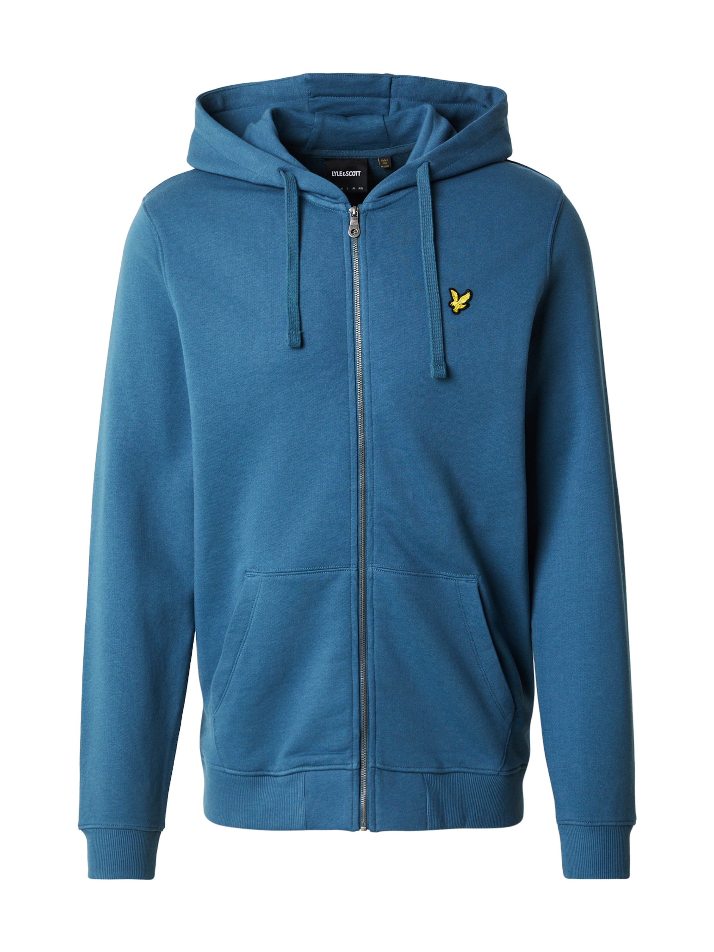 Lyle & Scott Sweatvest in Blauw: voorkant
