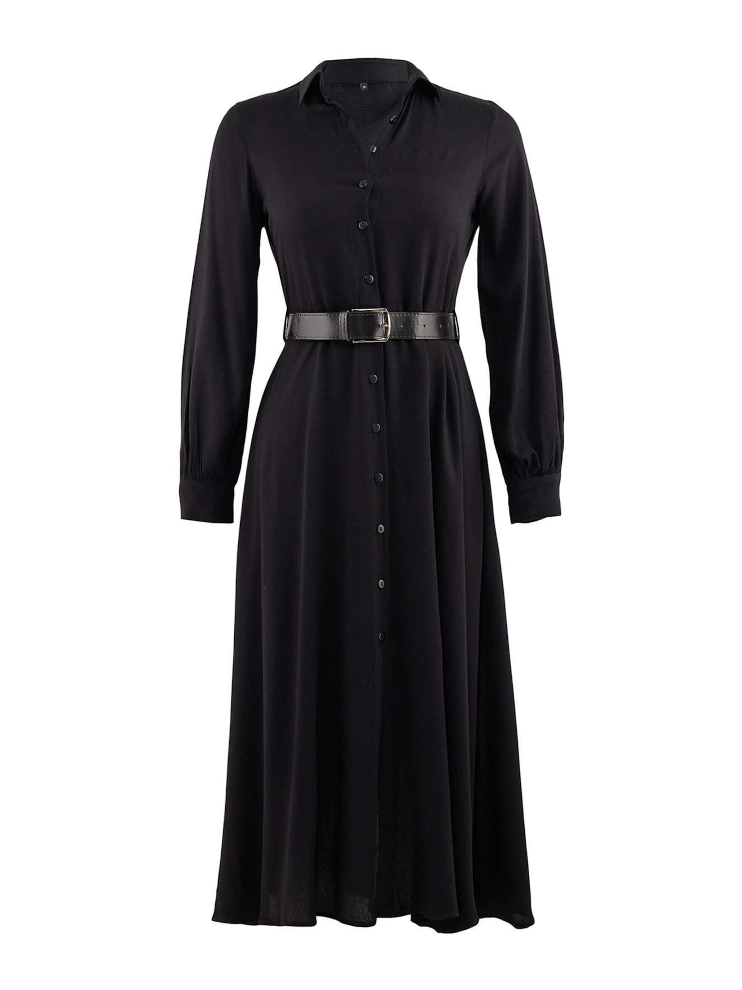 Abito camicia di Trendyol in nero: frontale