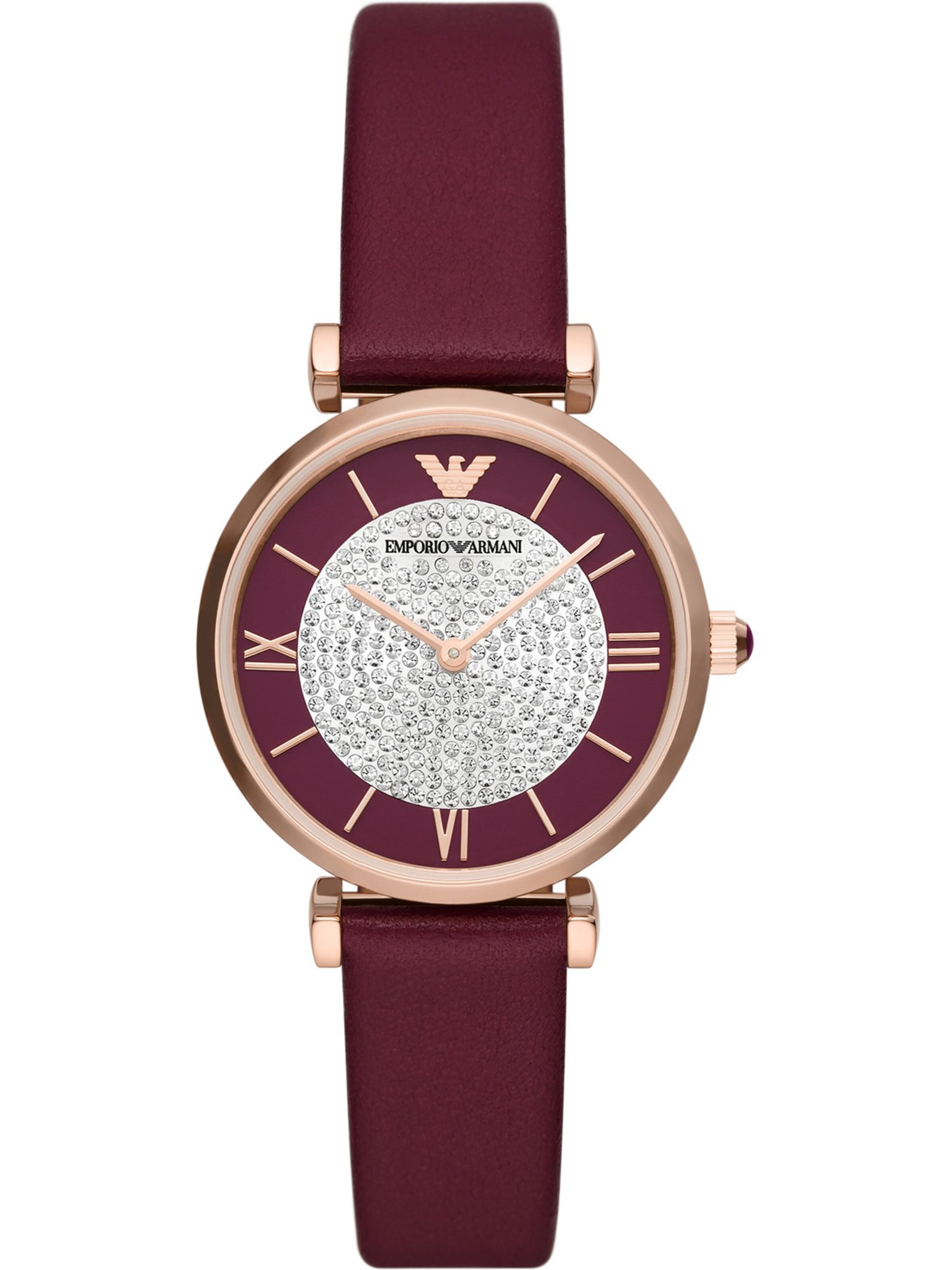 Emporio Armani Analoog horloge in Rood: voorkant