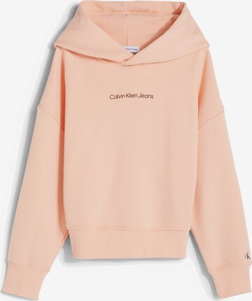 Calvin Klein Jeans Sweatshirt in Roze: voorkant