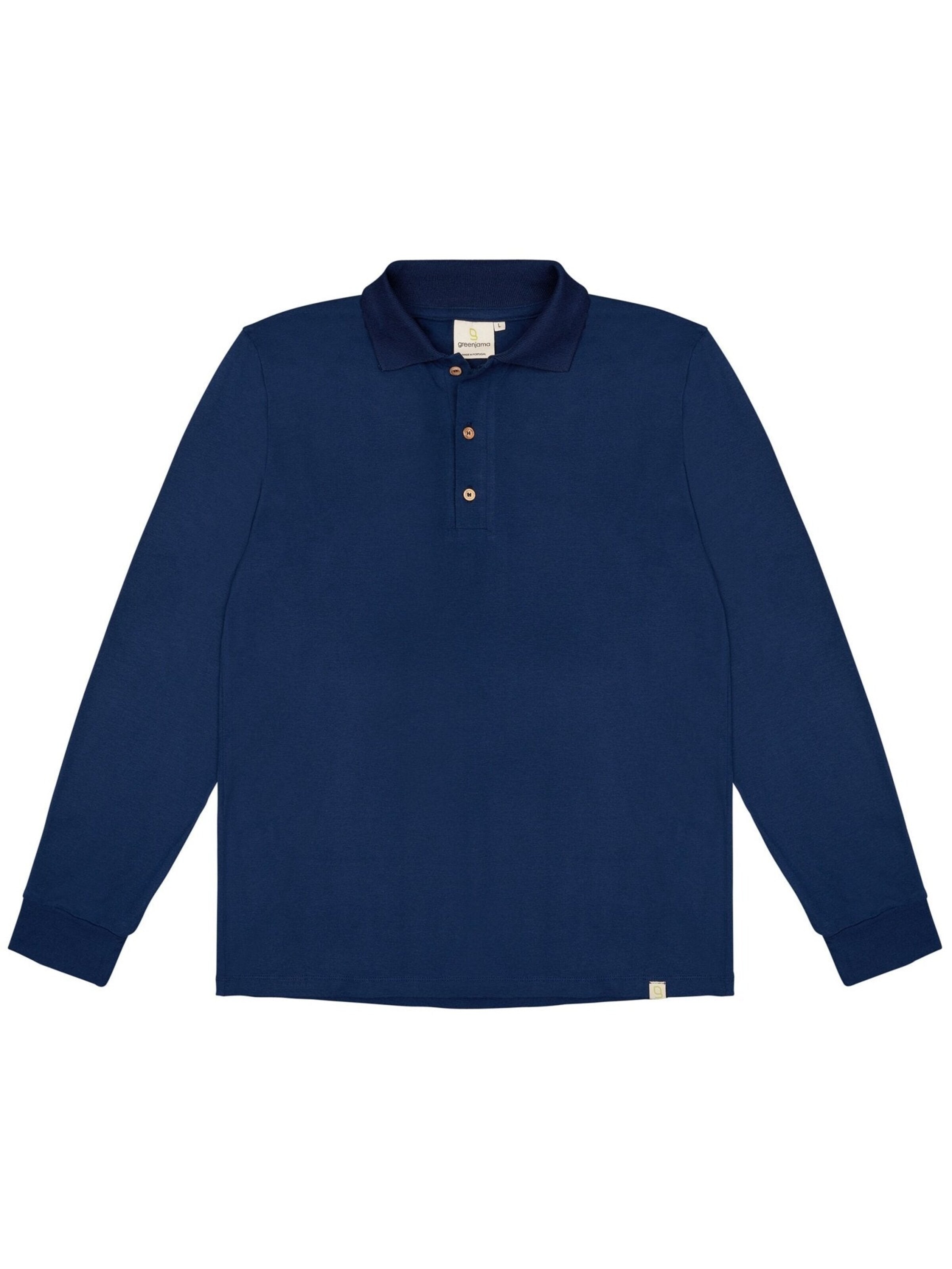 greenjama Long Pajamas in Blue: front