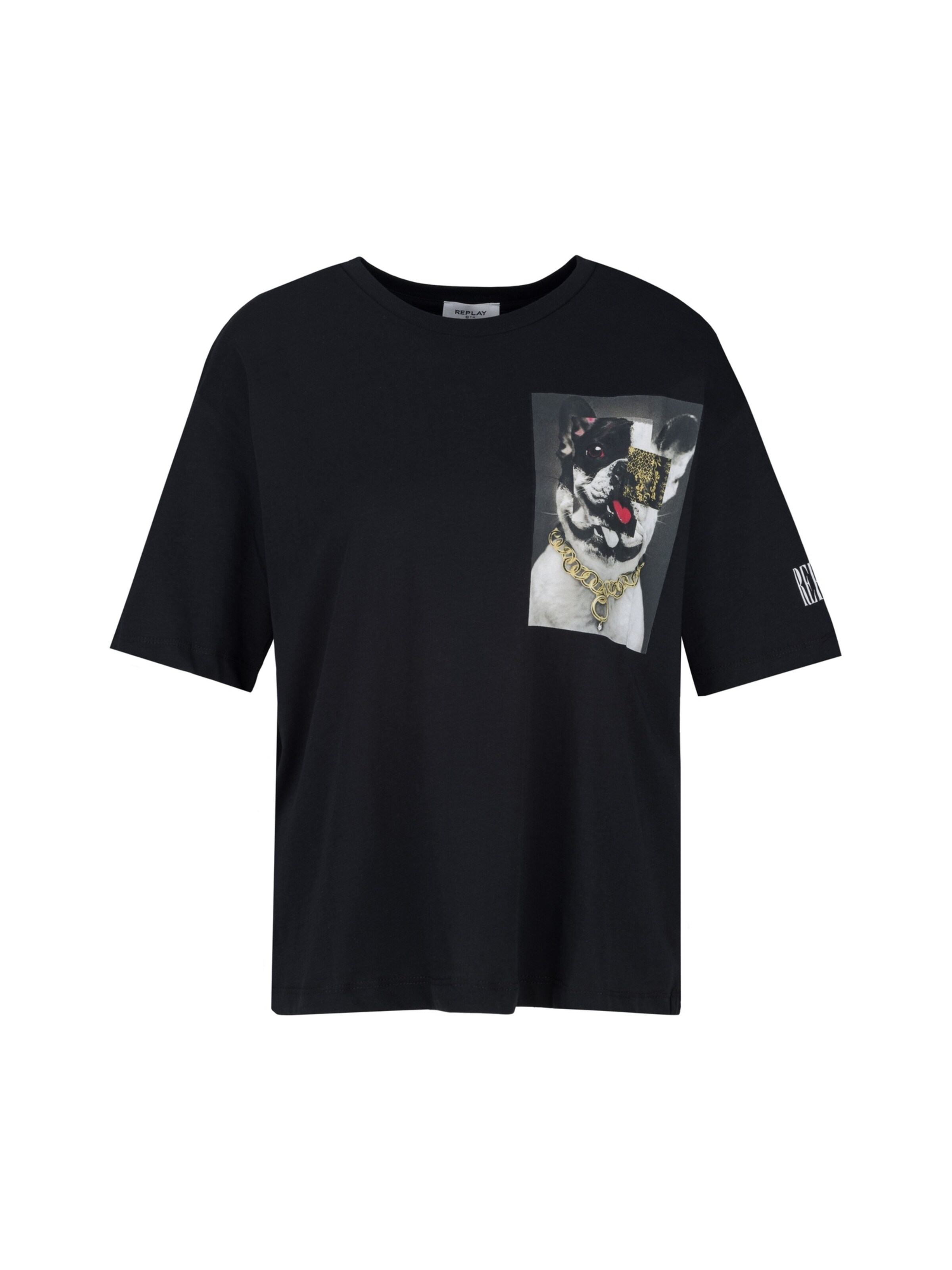 REPLAY Shirt in Black: front