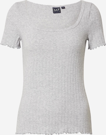 GAP Shirt 'POINTELLE' in Grau: predná strana