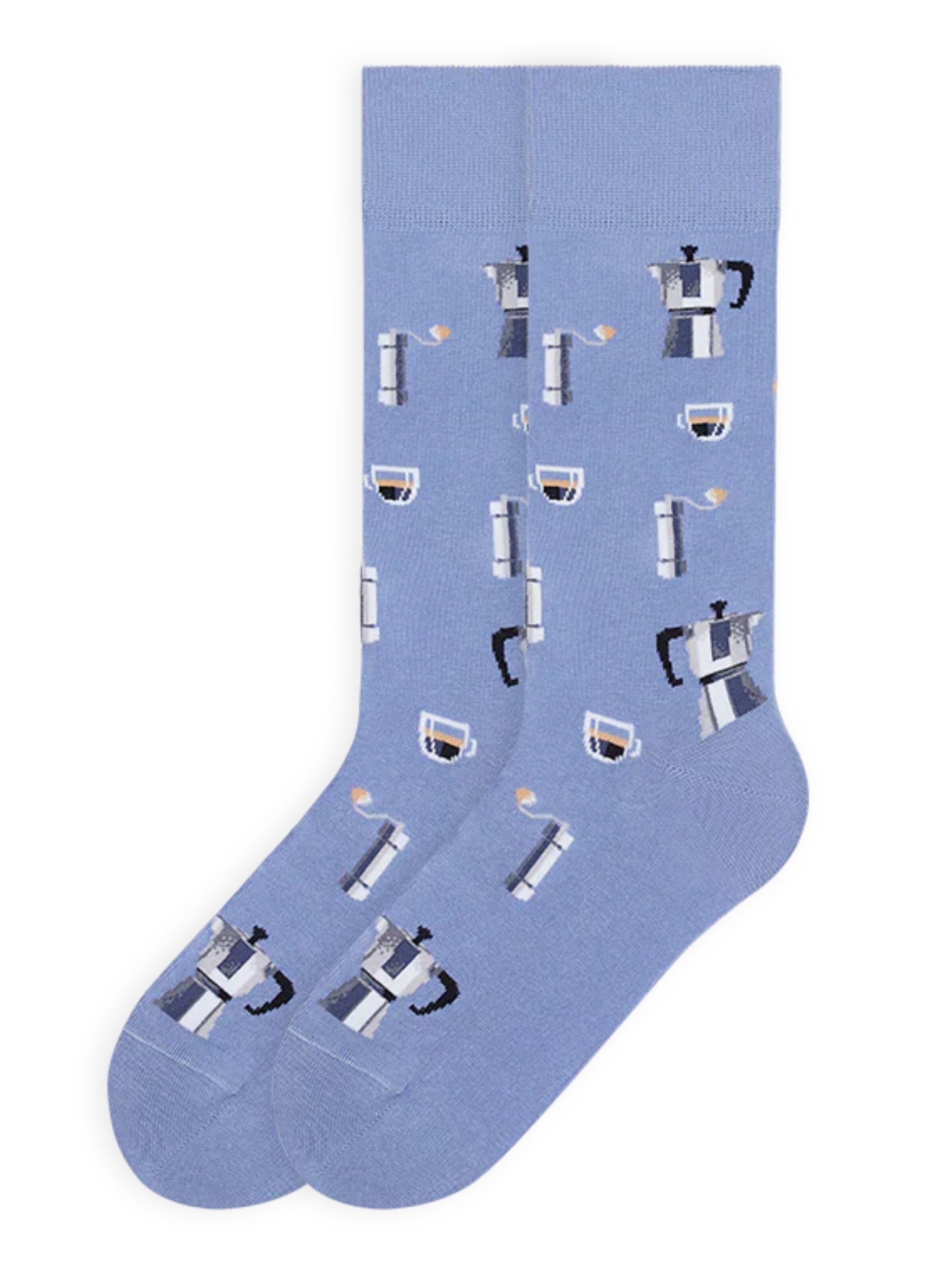 Von Jungfeld Socks 'Italy Icons' in Blue: front