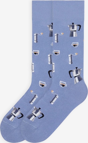 Von Jungfeld Socken 'Italy Icons' in Blau: Vorderseite