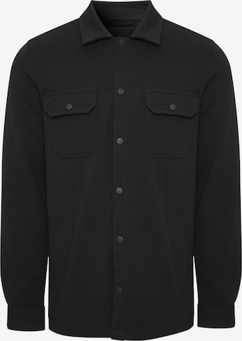 Threadbare Hemdjacke 'Relay' in Schwarz: Vorderseite