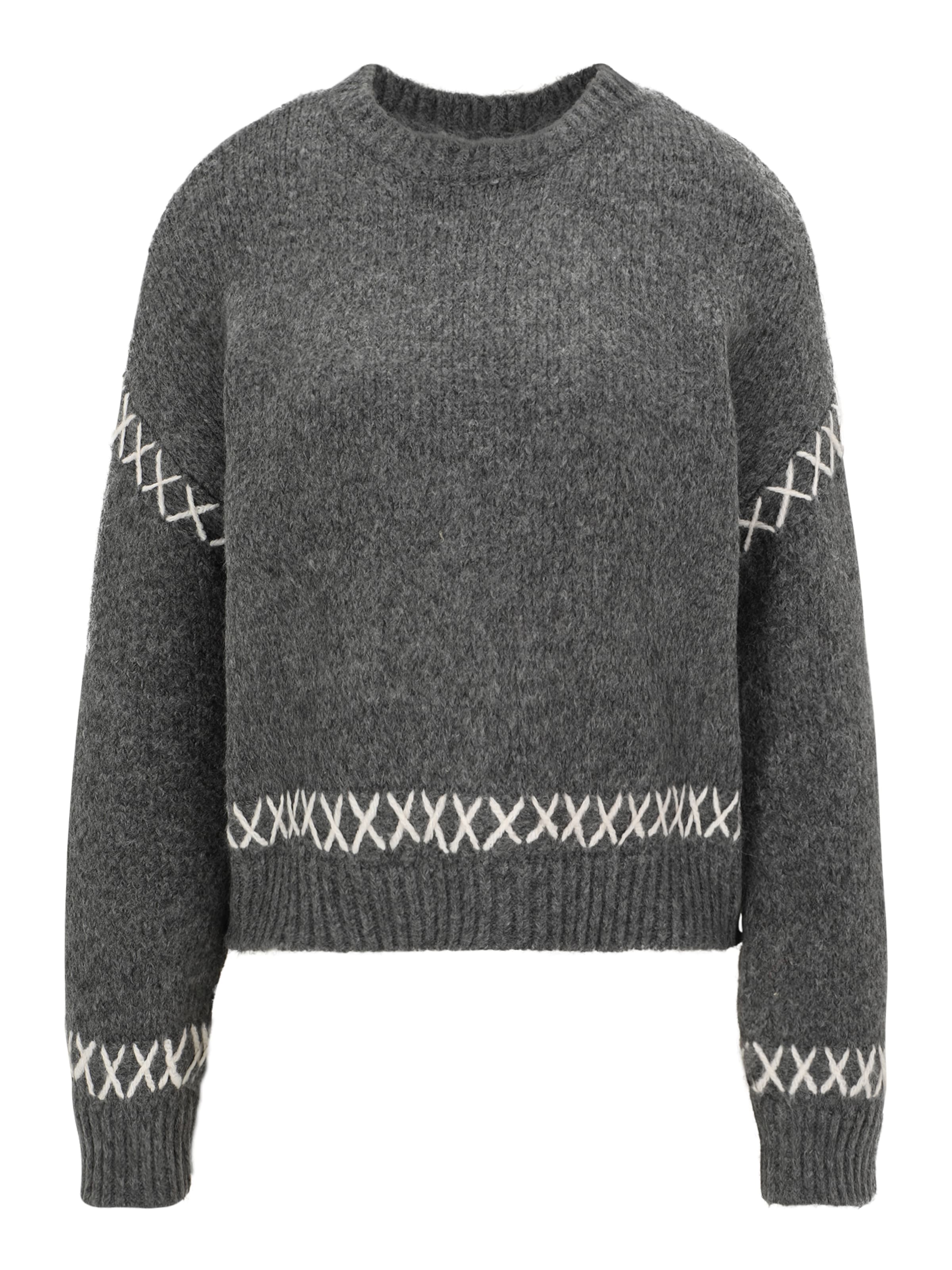Pull-over &#x27;ONLAMANDA&#x27; Only Petite en gris : devant