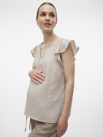 Chemisier Vero Moda Maternity en gris : devant