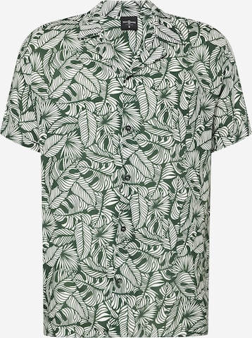 WESTMARK LONDON Comfort fit Button Up Shirt 'Hawaii' in Green: front