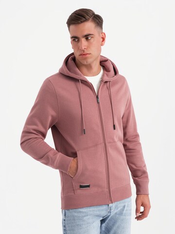 Giacca di felpa di Ombre in rosa: frontale