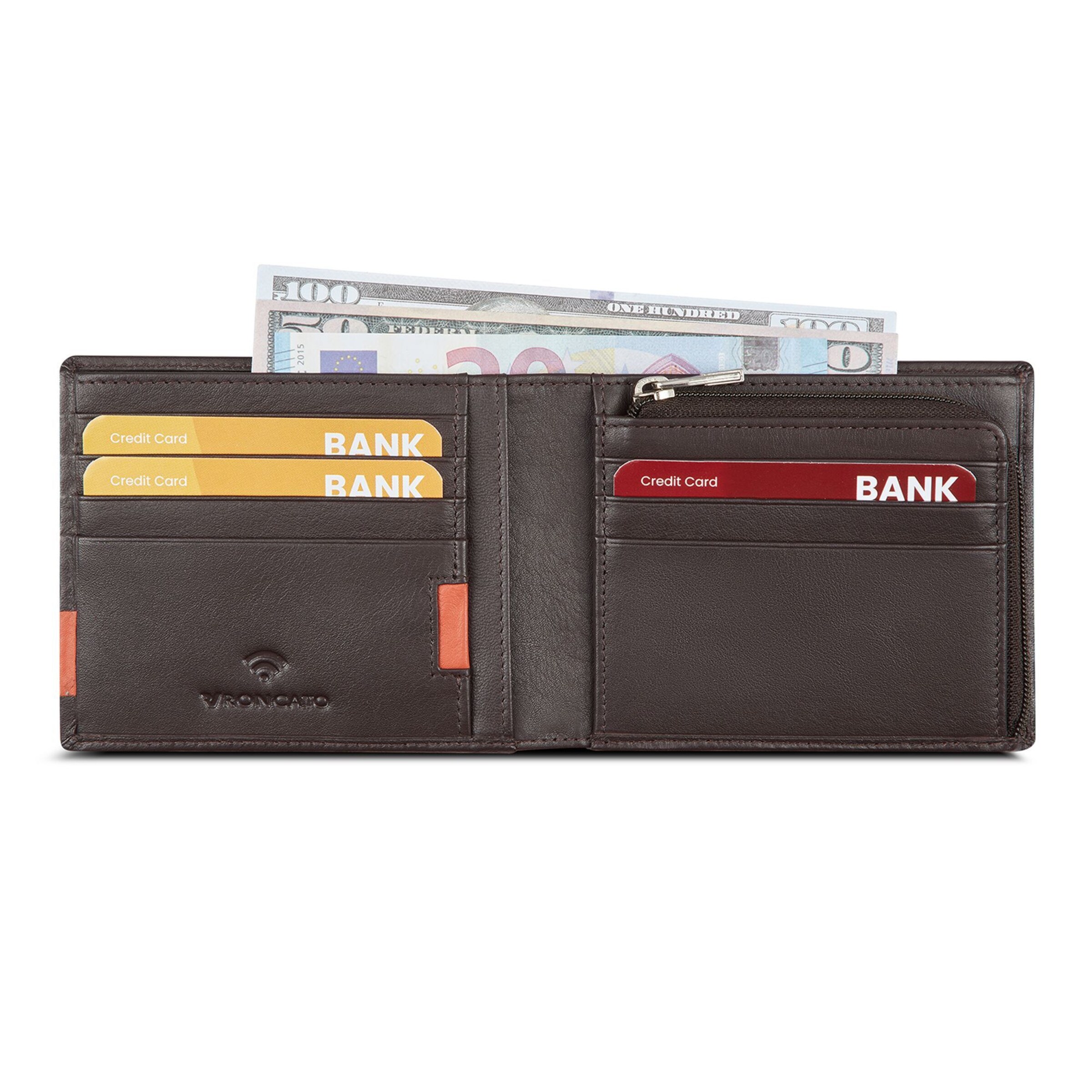 Roncato Portemonnaie 'Monaco' in Schwarz
