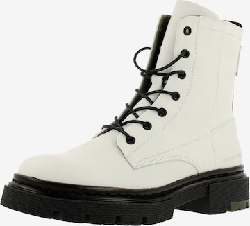 G-Star RAW Lace-Up Ankle Boots 'KAFEY' in White: front