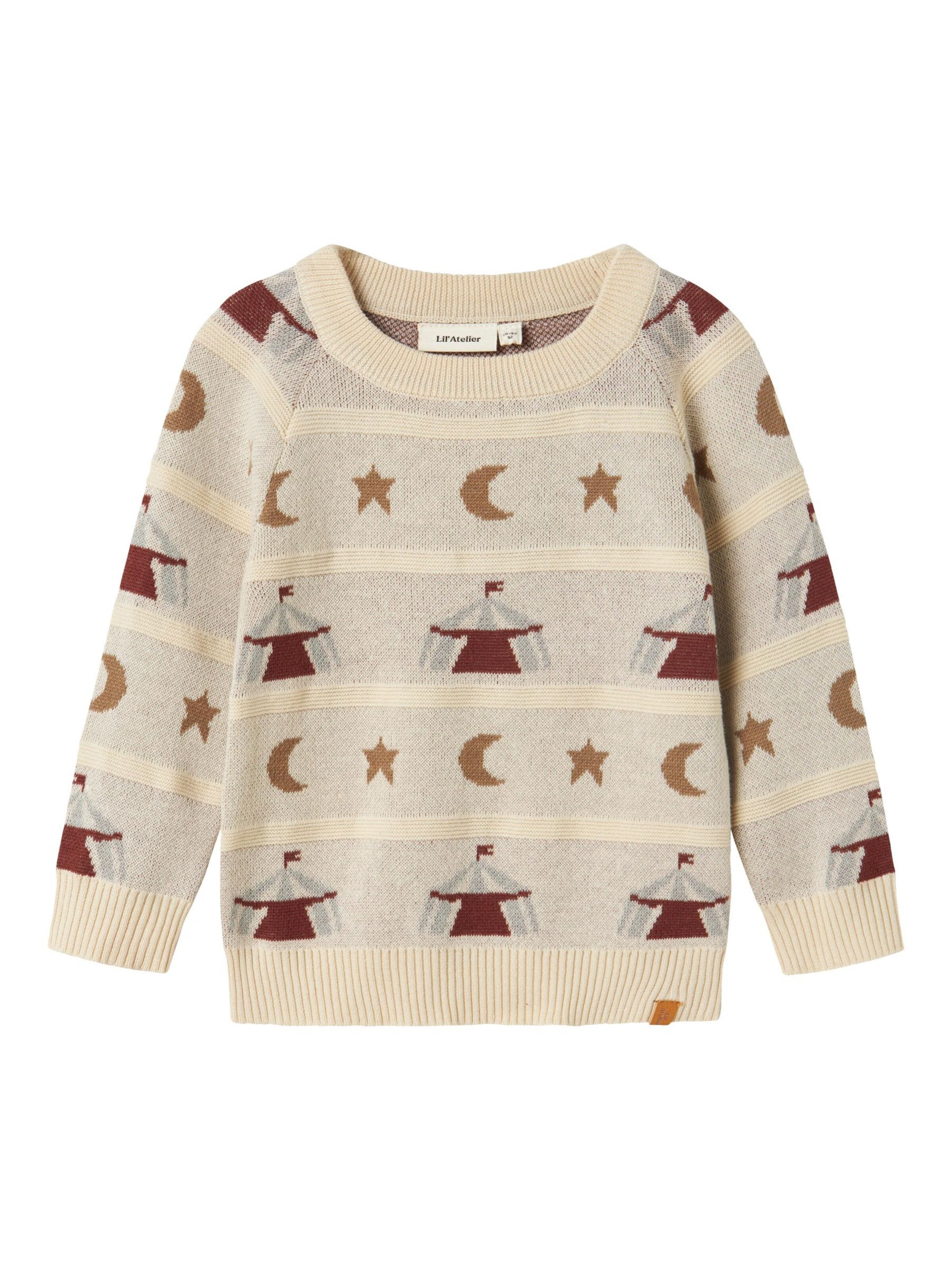 Lil'Atelier Pullover in Beige: Vorderseite