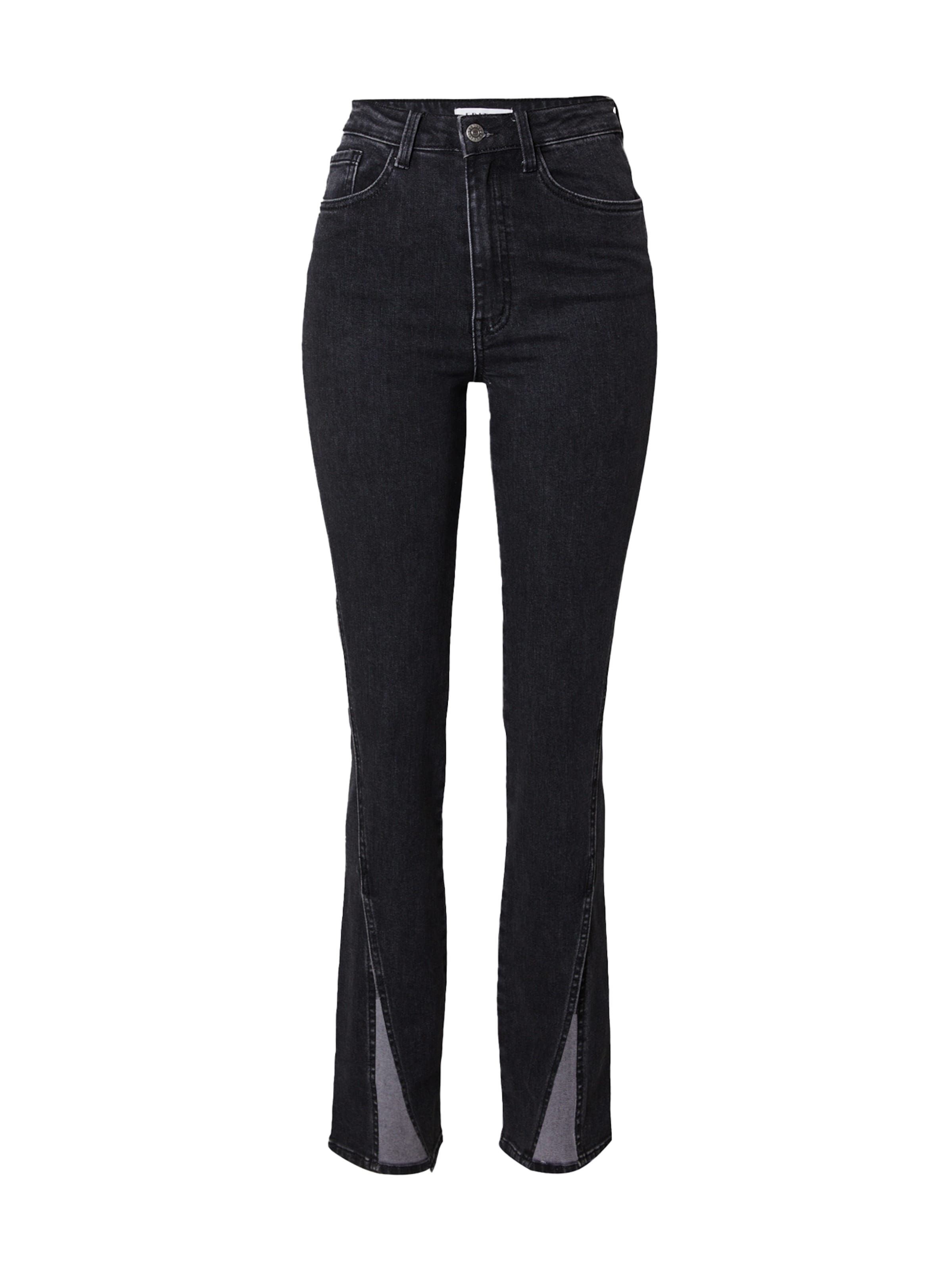 EDITED Flared Jeans 'Annilie' in Black: front